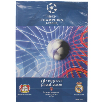 2002 Champions League Final Bayer Leverkusen vs Real madrid sealed in bag