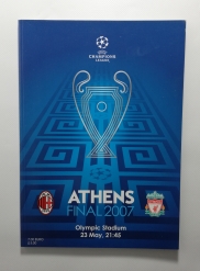 2007 Champions League Final AC Milan vs Liverpool Programme