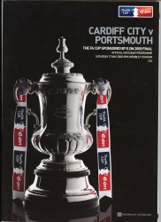 2008 F.A Cup Final Cardiff City vs Portsmouth programme