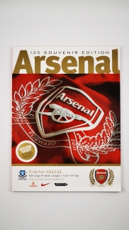 2011-12 Arsenal vs Everton programme 125th souvenir edition