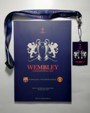 2011 European Cup Final Barcelona vs Manchester United with Lanyard and Press Pack