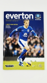 2012-13 Everton vs West Ham programme David Moyes last game