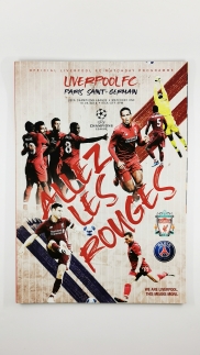 2018-19 Champions League Liverpool vs Paris Saint-Germain programme