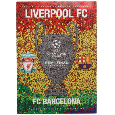 2018-19 Champions League Semi Final 2nd leg Liverpool vs Barcelona programme