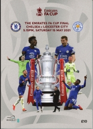 2021 F.A Cup Final Chelsea vs Leicester City football programme